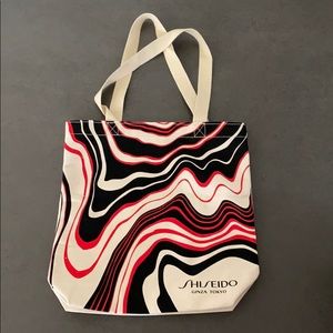 Shiseido Canvas Tote 13 1/2” x 13”